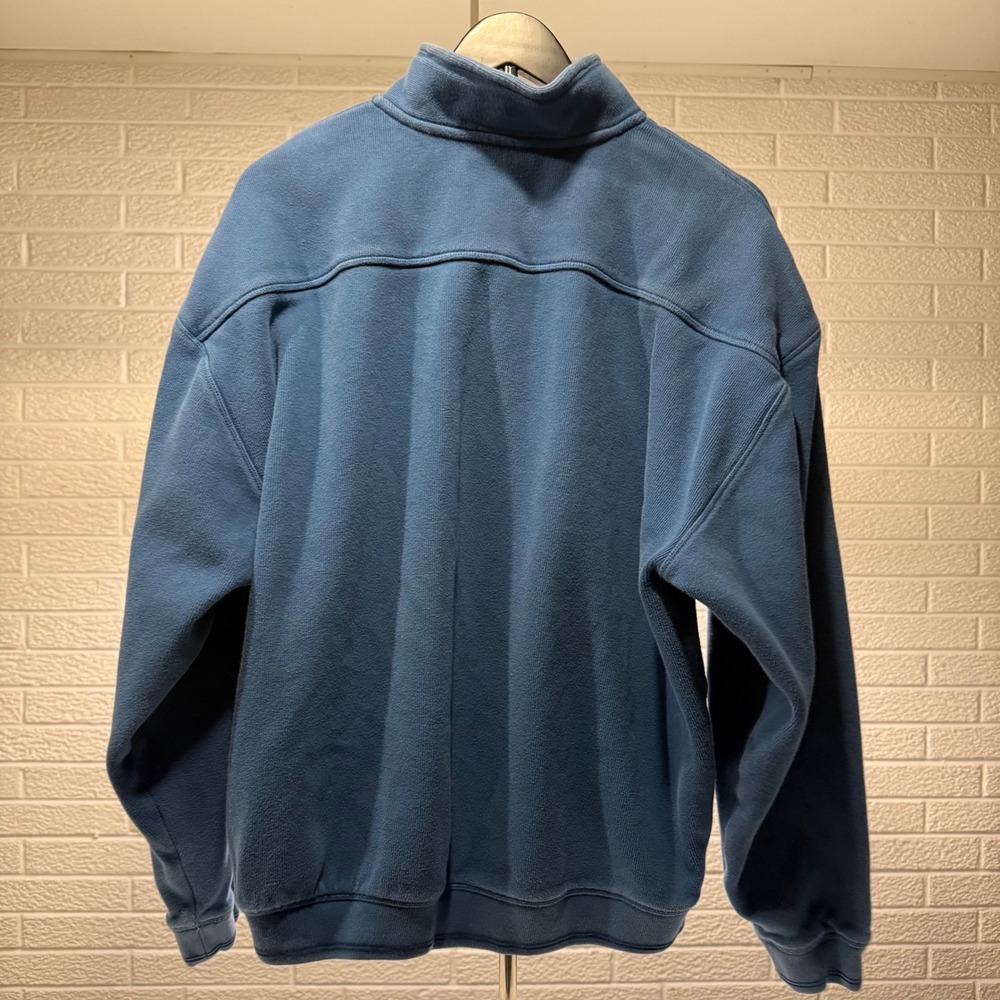 Tommy Bahama Blue Cotton 1/4 Zip Pullover Sweatshirt Men's XL TG - Picture 3 of 4